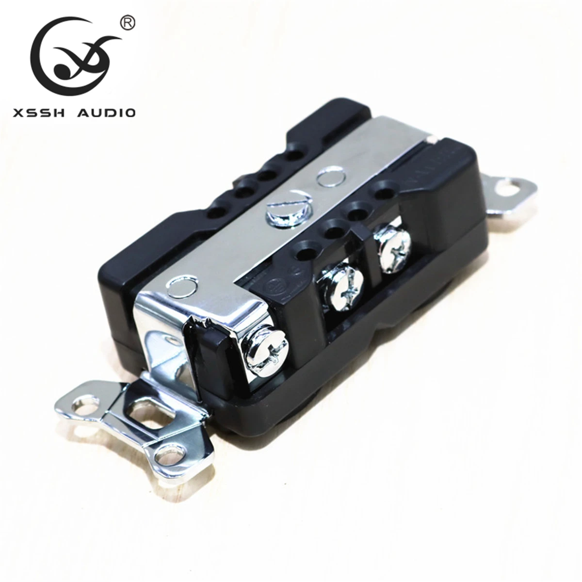 Tomada de Energia Xssh Áudio Real Vermelho Puro Cobre Chapeado Ouro Ródio 20amp 20a 125 v América Padrão Eua Elétrica Núcleo - Image 4