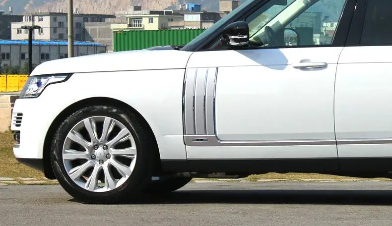 Автомобильный Стайлинг для Land Rover Range Rover Vogue 2013- ABS боковые вентиляционные отверстия комплект сетчатая вентиляционная решетка крыло планки подходит