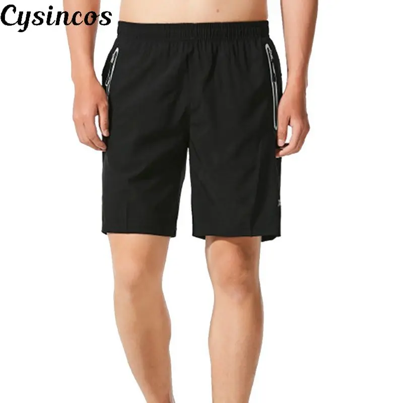 

CYSINCOS 2019 Men sports running beach Short board Breathable swim trunk Quick-drying Pocket male surfing gym Boardshorts