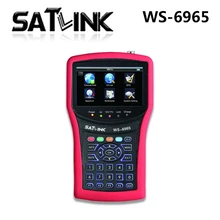 SZBOX Satlink WS6965 WS 6965 HD DVB-T&DVB-T2 With Spectrum Analyzer Finder digital meter Satlink WS-6965 Free Shipping