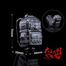 Новая игра Playerunknown's Battlegrounds ранец модель PUBG логотип брелок кулон Косплей Аксессуары Коллекция Подарочные игрушки