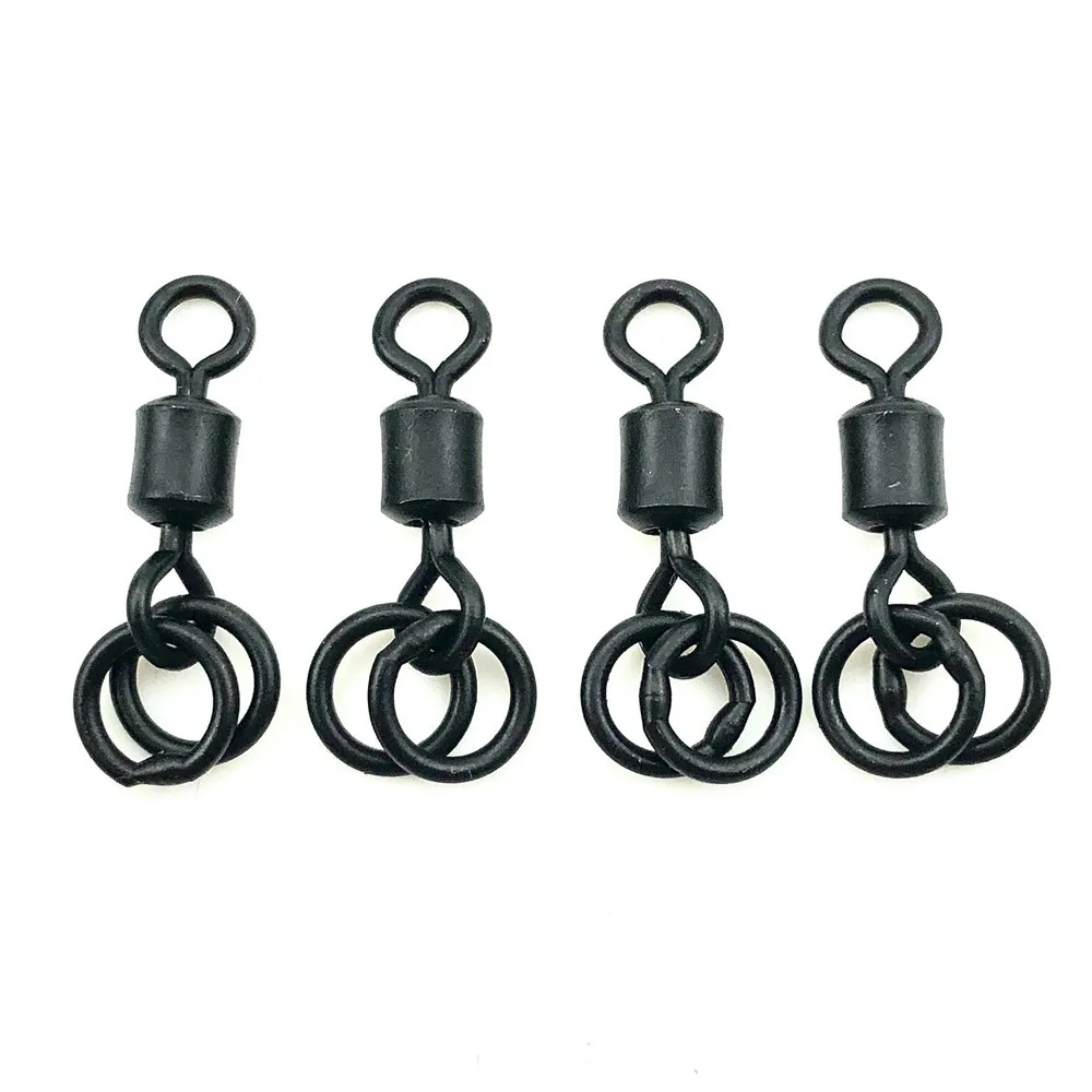 Chod Swivels Double Ring Size 8 Carp Fishing Tackle Terminal Hook Links