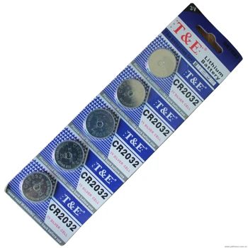 

New T&E brand 5X CR2032 BR2032 2032 3V LITHIUM BATTERIES