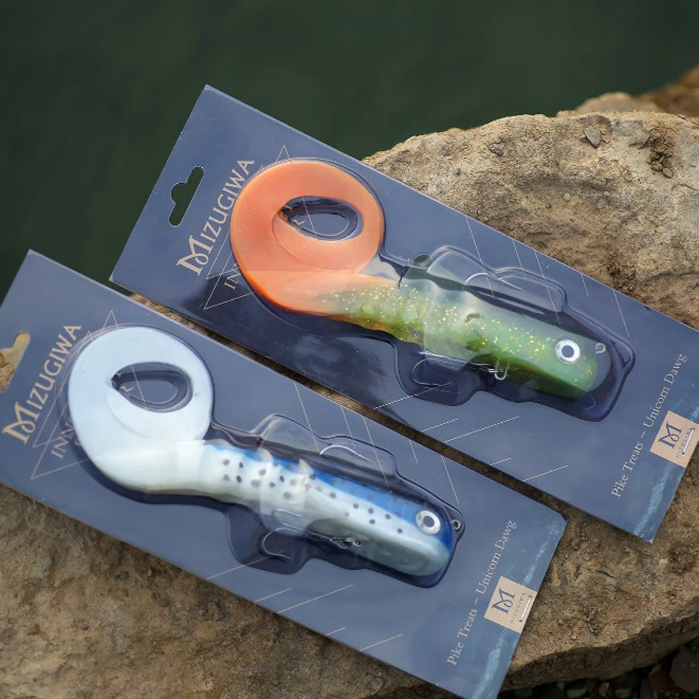 2 шт. рыболовная приманка Единорог щука Мускусная игра мягкие пластиковые