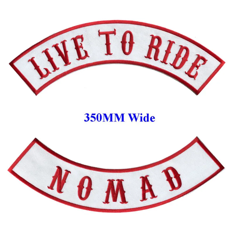 Байкерские нашивки LIVE TO RIDE с утюгом на заднюю часть куртки одежда бесплатные