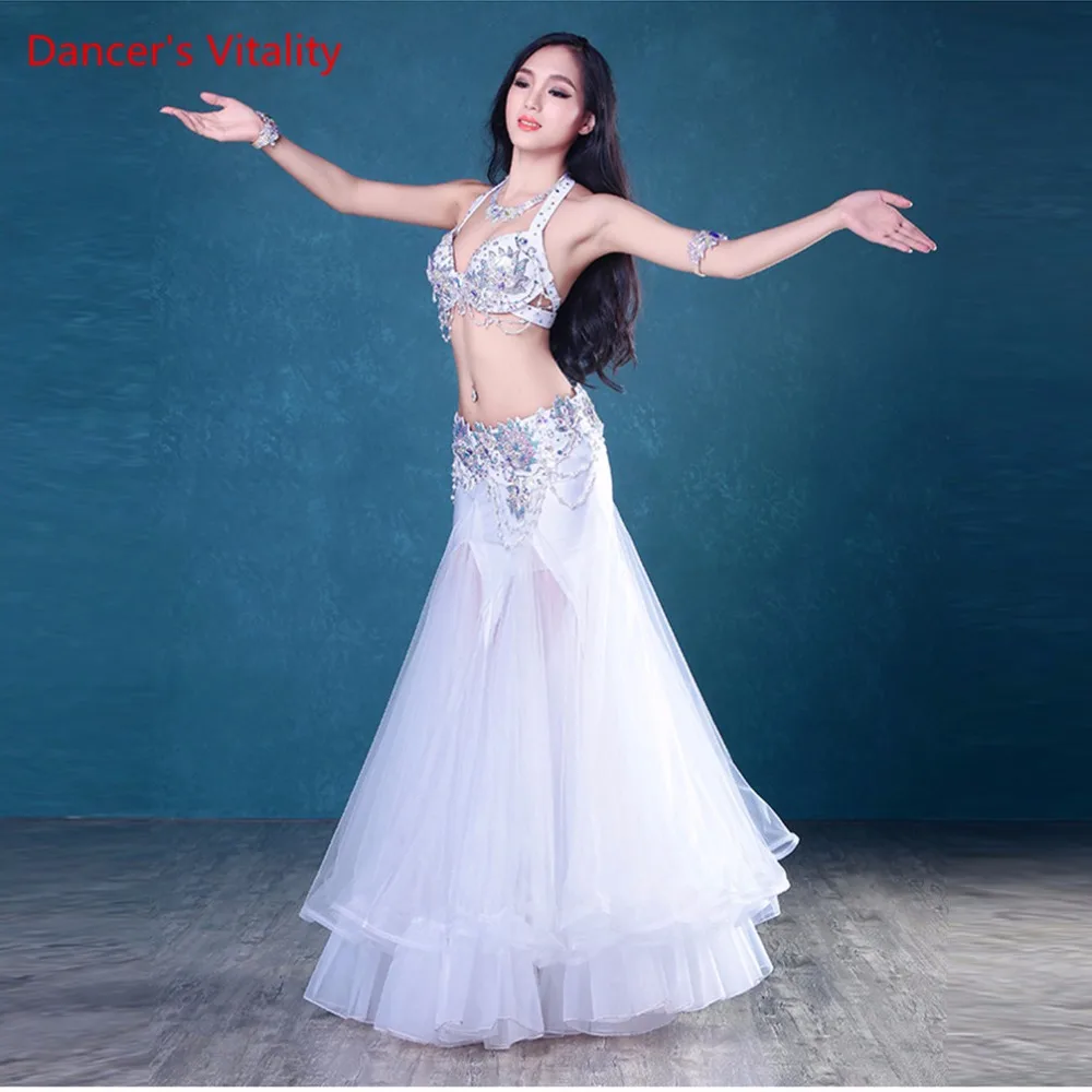 

Professional Custom made Women Belly Dance Clothes Sexy Bra + Long Skirt Girls Belly Dance Set Ballroom Dance Suit