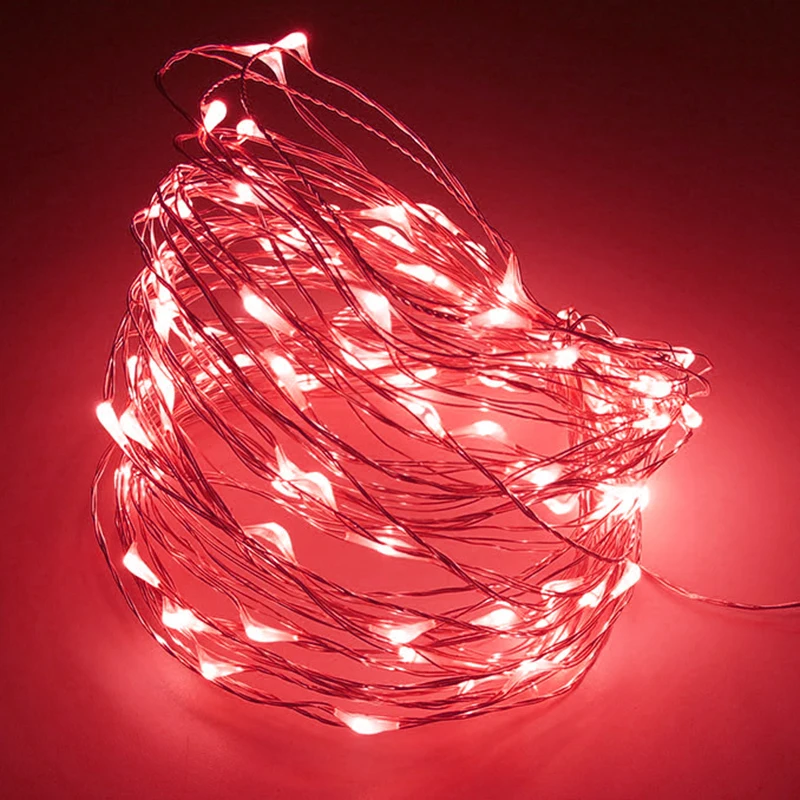 Z50 DC12V 5 м 10 м светодио дный полосы света Водонепроницаемый питанием RGB Медный провод праздничное освещение Гирлянда для Новогодние ёлки вечерние домашний свет