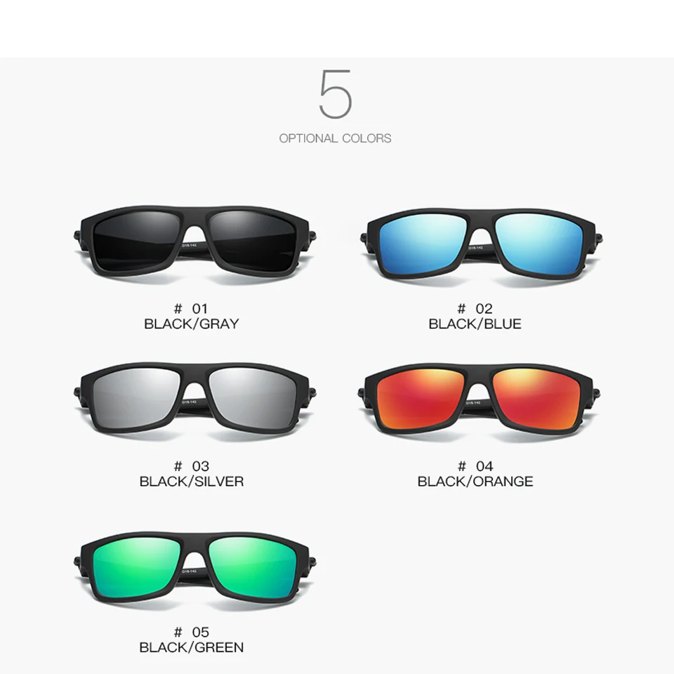 ELITERA, фирменный дизайн, Классические поляризованные солнцезащитные очки для мужчин и женщин, для вождения, квадратная оправа, солнцезащитные очки, мужские очки, UV400, уличные очки