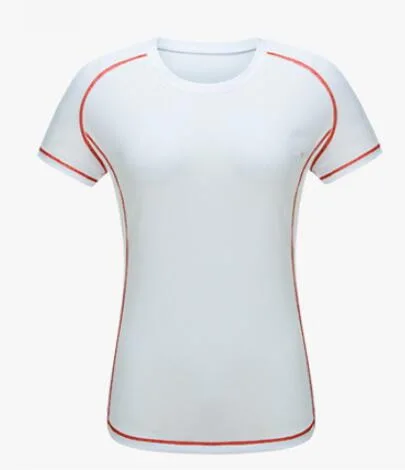 Men and women outdoor climbing quick-drying t-shirt, round neck breathable elastic wicking short-sleeved ultra-light dry clothes - Цвет: woman