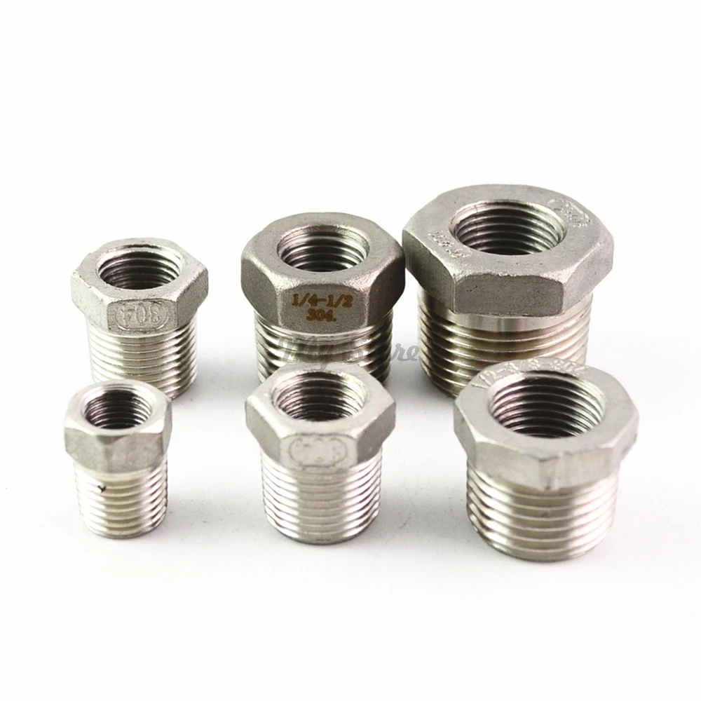 304 stainless steel make up Adapter fitting pipe fittings 1/4'' 1/2