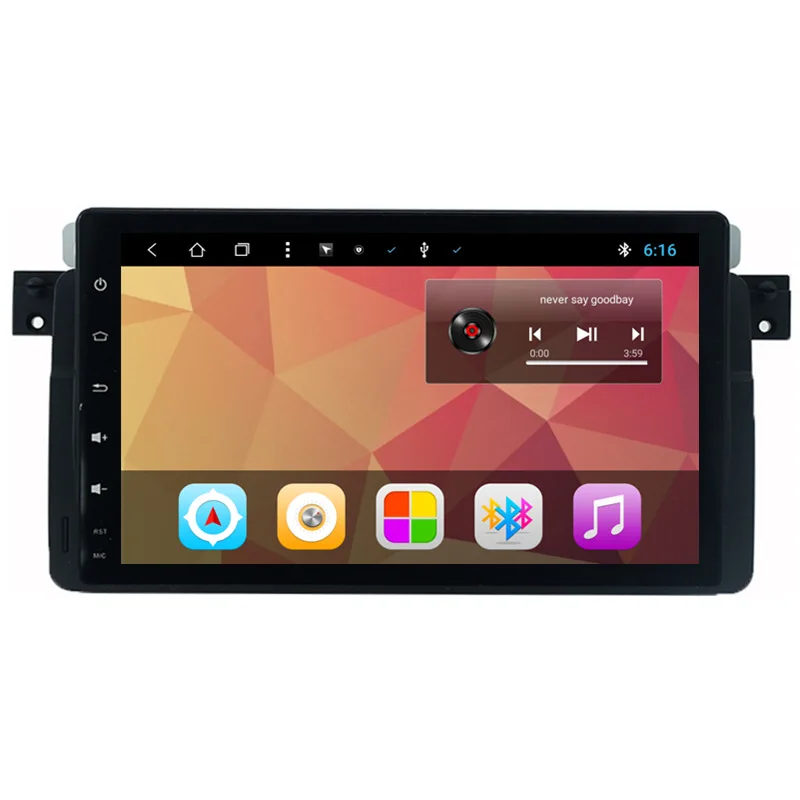 Clearance 9" Android Car Multimedia Stereo Radio Audio DVD GPS Navigation Sat Nav Head Unit for BMW E46 M3 1998 1999 2000 2001 2002 2003 1