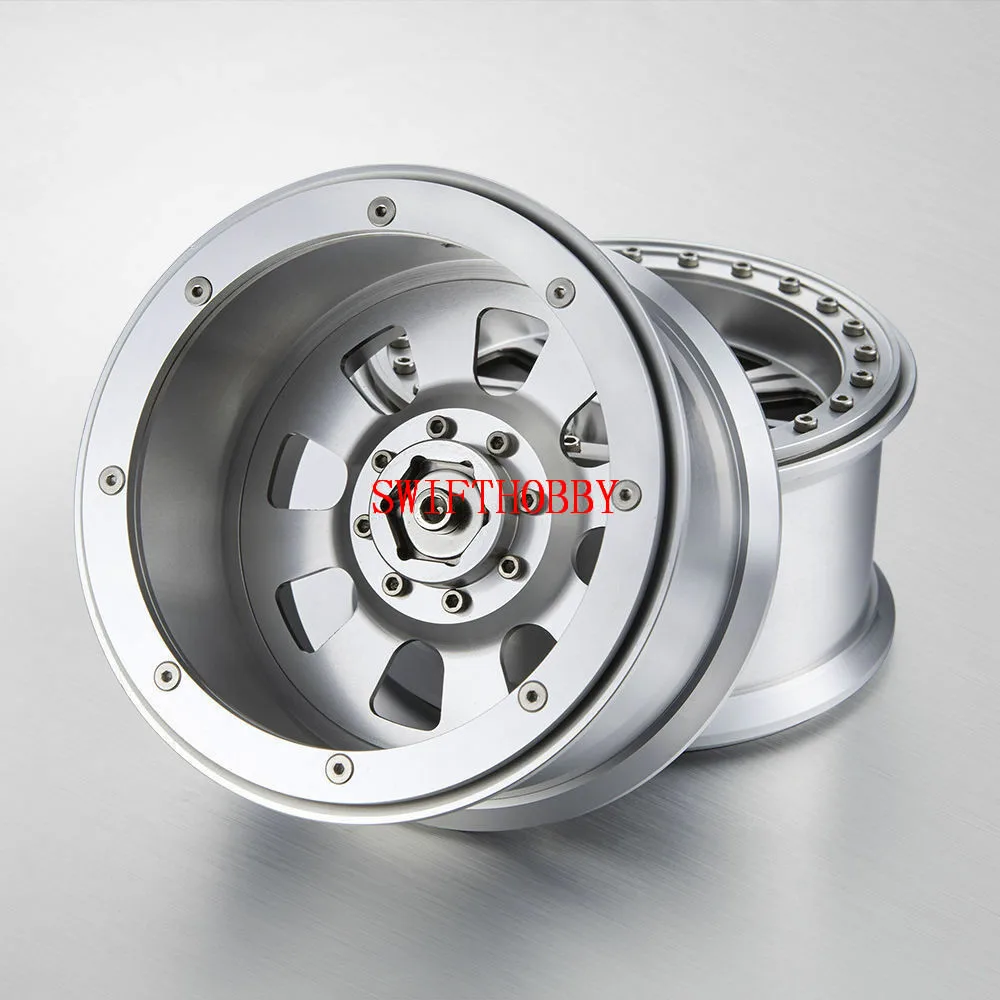 

CNC Alloy 3.8 Inch Beadlock Wheels 8-Spoked 2pcs W/O Tire For RC Crawler