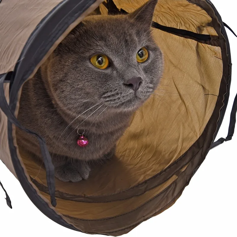 Забавный Кот Игрушка твердый туннель складной продукт для собаки котенок кролик S Форма дизайн Кот обучение, игры игрушка высокое качество