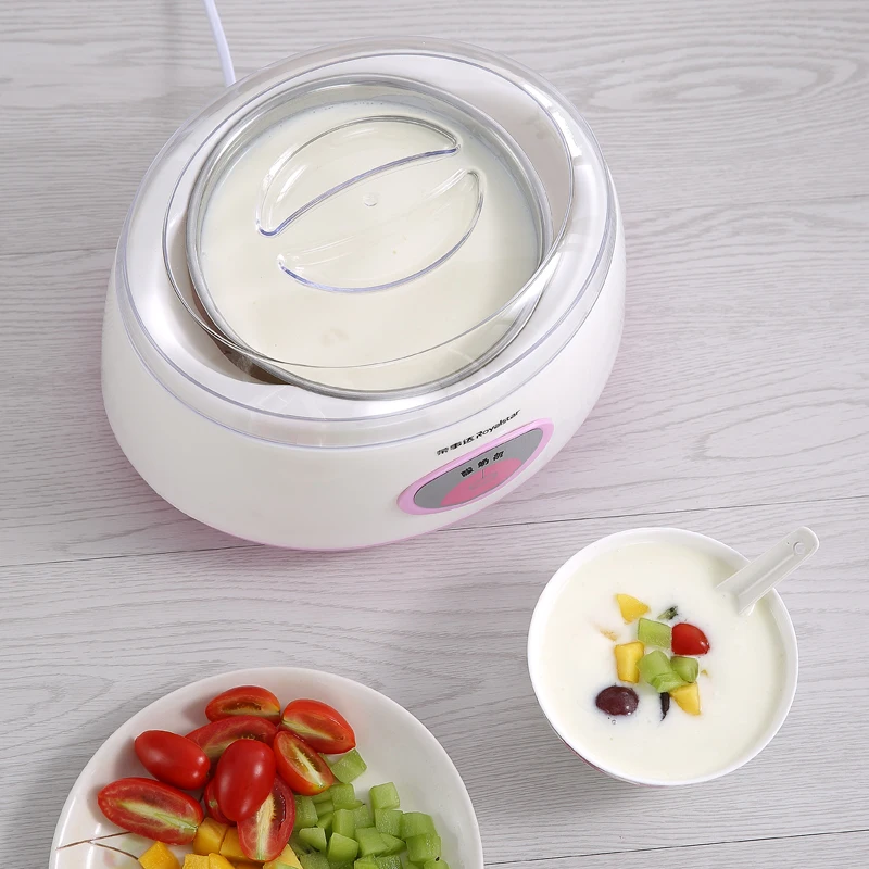 Royalstar белый йогуртов с нержавеющая сталь йогурт чашки полностью автоматический бытовой Натто риса вино йогурт машины