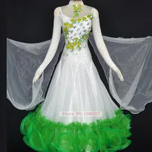 Women’s Ballroom Dance Costume Modern Waltz Tango Dancing Wear Grandeur Perform Ballroom Dresses