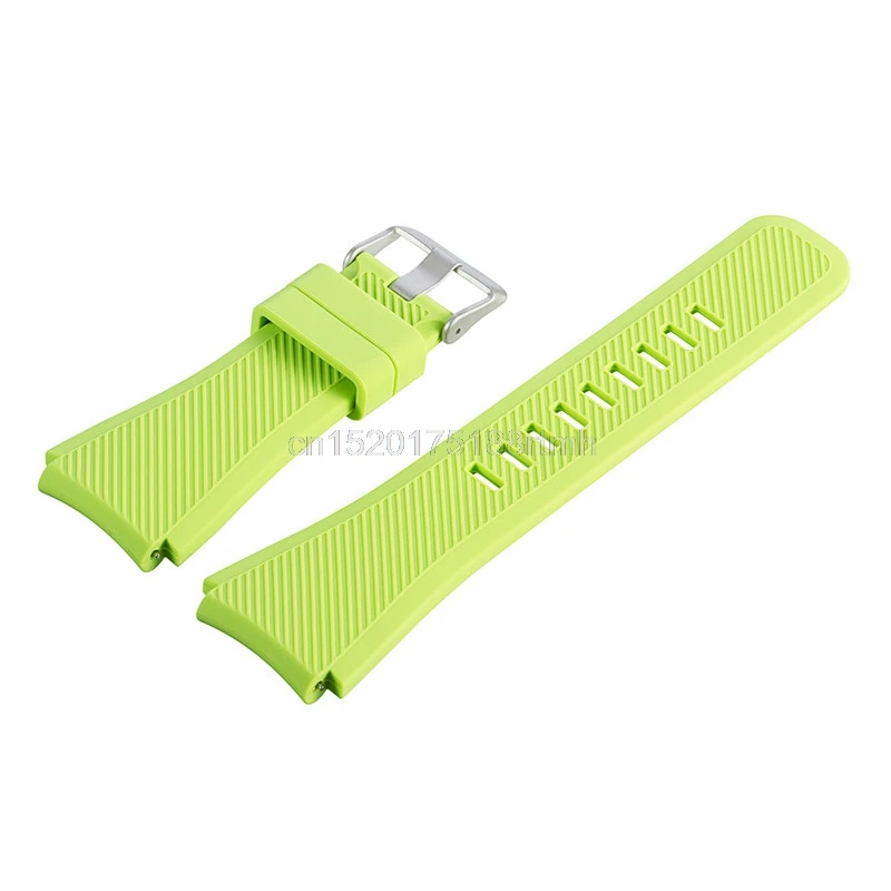 Силиконовый браслет ремешок для часов для samsung gear S3 Frontier классический размер L - Цвет ремешка: Light Green