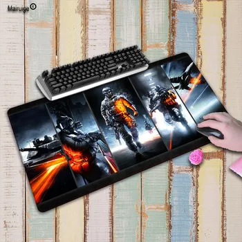 

Mairuige Battlefield Large Gaming Mouse Pad Lockedge Mouse Mat For Laptop Computer Keyboard Pad Desk Pad For Dota LOL CSGO Mat