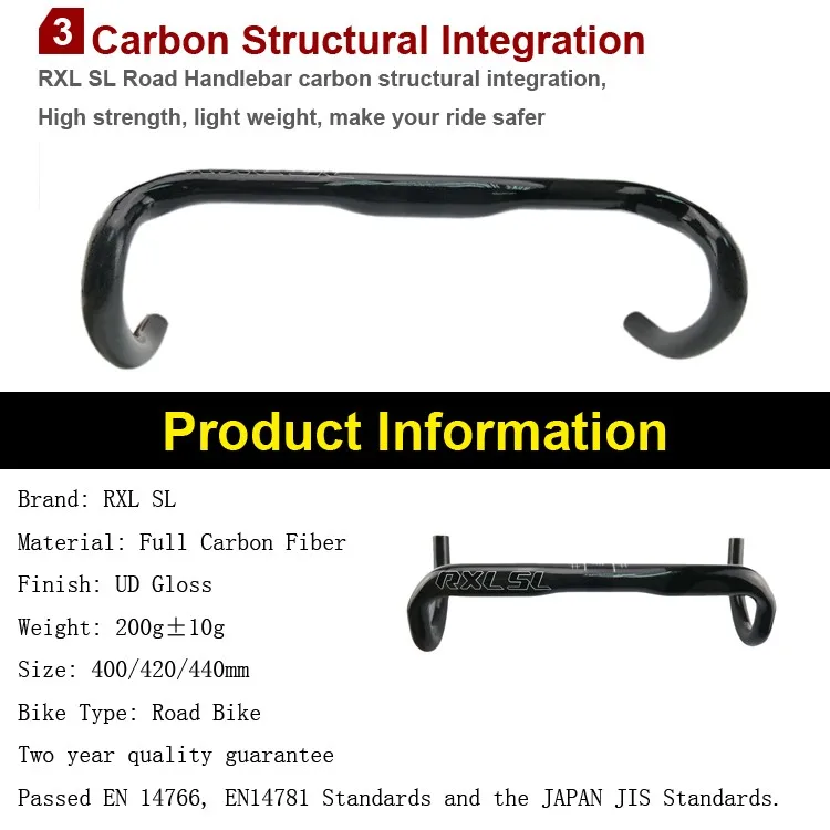 RXL SL руль углеродного волокна 401-500 мм руль велосипеда 31,8 мм углерода руль велосипеда дороги черный UD Мэтт /Gloss руль
