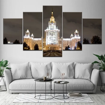 

5 Panels Large Lighthouse Picture Frame Modern Canvas Art Prints Seascape Portland Lighthouse Painting on Canvas Wall Artwork