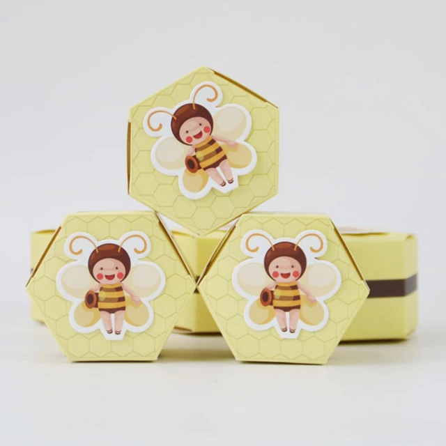 50Pcs Cartoon Bee Candy Favors Boxes Paper Beehive Treat Boxes For Bumble  Bee Themed Party Supplies Birthday Baby Shower Decor - AliExpress