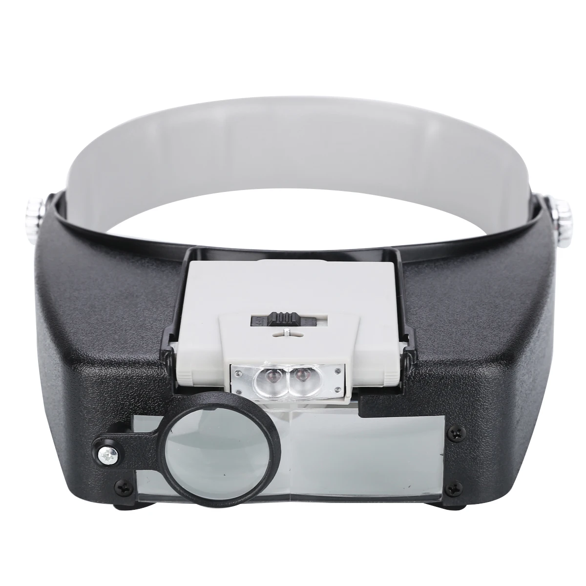 High Quality Head Magnifier Headband LED Power Light Visor Glasses for Jewelry Making Elderly Reading  Magnifying Optical Lens