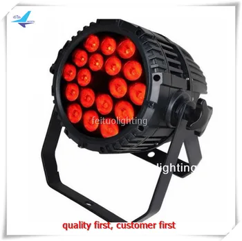 

(4/lot) Led Dj Par Light 18x10w rgbw 4 in 1 alumium waterproof par led light Stage Light