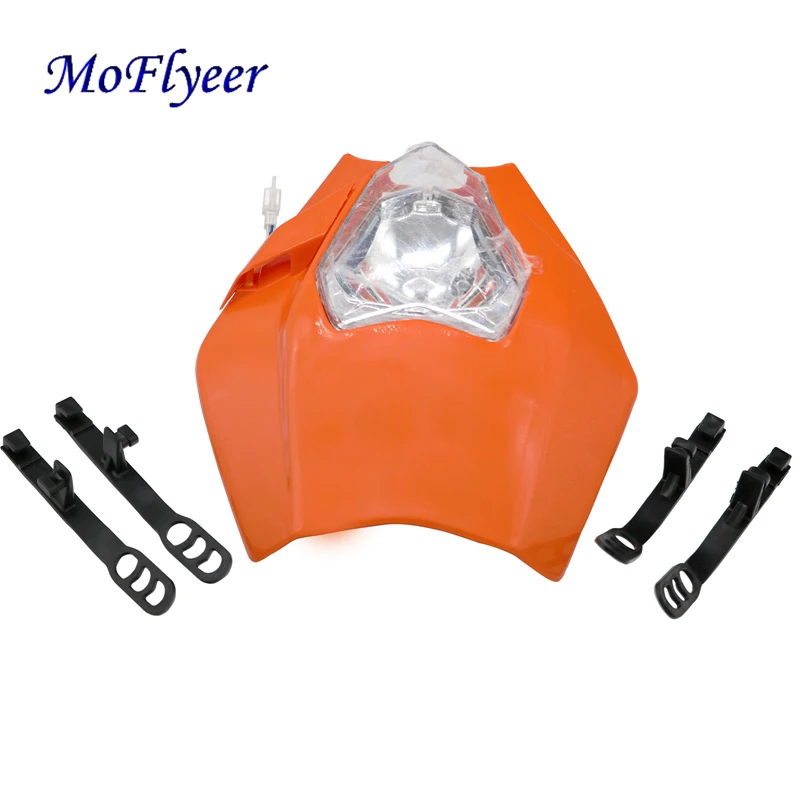 

MoFlyeer 4 Colors Motorcycle Dirt Bike Motocross Universal Headlight Fairing For KTM SX EXC