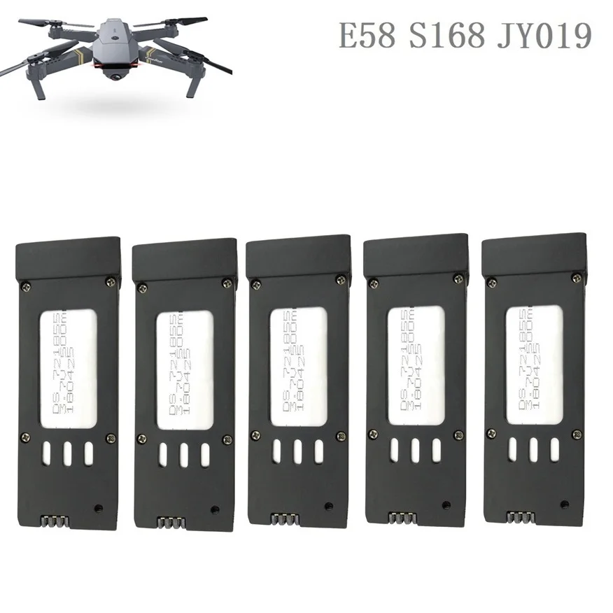 

3.7V Lipo Battery For Eachine E58 S168 JY019 RC Drone Quadcopter Spare Parts Replace Rechargeable Battery 3.7v 500mAh Battery