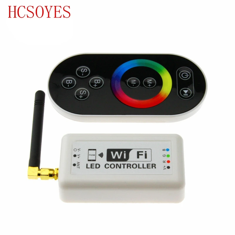 

wifi 370 16 millions color RGB WIFI LED controller with remote,Group or timing control magic color rgb controler