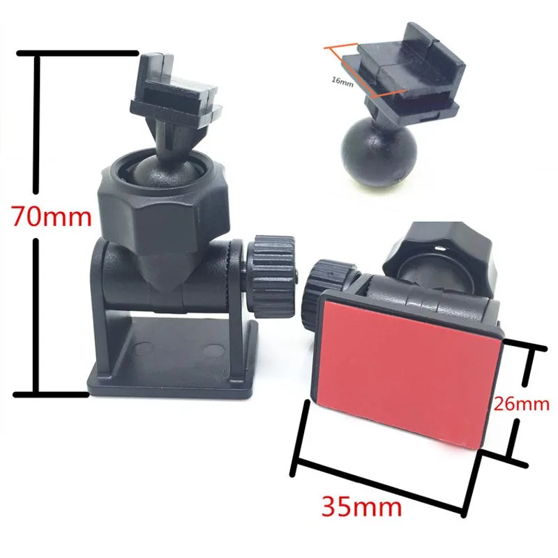 

L Type Auto Navigation GPS Tachograph Sucker Mount Car DVR Holder for GT300 G30 Video Recorder Cam Car Accessories DVR Holders