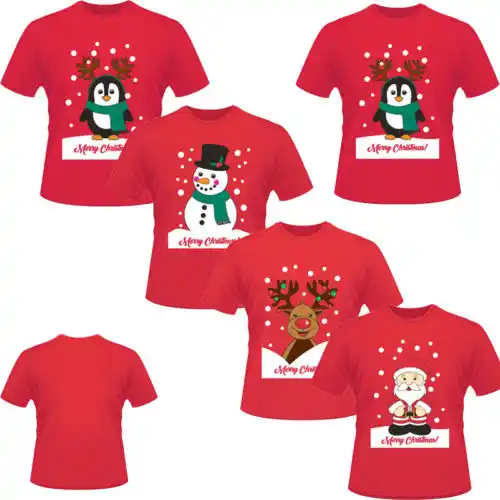 Nuevo divertido Unisex Navidad mujeres hombres algodón