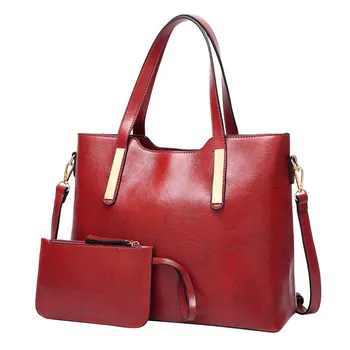 

Women Shoulder Bags Fashion Pu Leather 2pcs Composite Bag Famous Brand Women Bag Tassel Female Handbag Sets Tote Designer bags