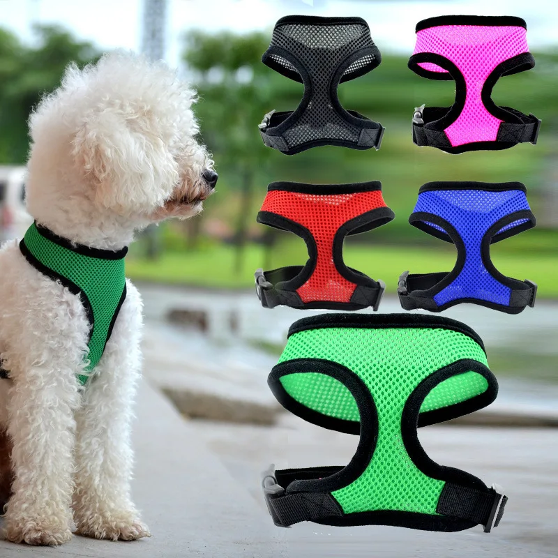 

Adjustable No Pull Dog Harness Soft Breathable Puppy Small Dog Cat Collar For Chihuahua Pitbull Terrier Bulldog Pet Accessories