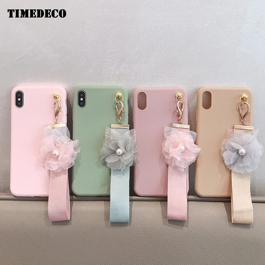 Кружевное платье с цветочным рисунком подвесной чехол для телефона iPhone 7 8 Plus 6s