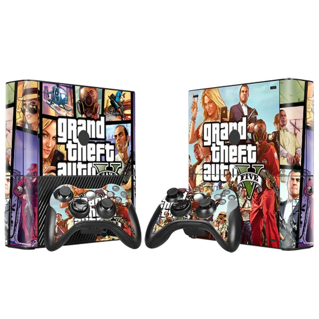 Grand Theft Auto V GTA 5 Skin Sticker Decal For Xbox 360 Slim Console and  Controllers Skins Stickers for Xbox360 Slim Vinyl - AliExpress