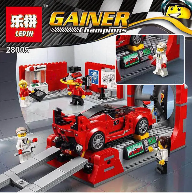 

2017 Lepin 28005 NEW Super Racer Series The FXX K and Development Center Set Educational Building Blocks Bricks Toys With 75882