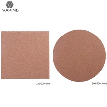 220*220*3mm/300*3mm Square Round 3D Printer Cork Sheets Heated Hot Bed Plate with Adhesive Tape 3D Printer Parts Accessories