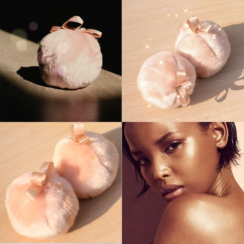 

Hot Glittering Pom Pom Plush Shimmer-packed Puff Sparkling Facial Highlight Body Highlighter Powder Ball Makeup Glow