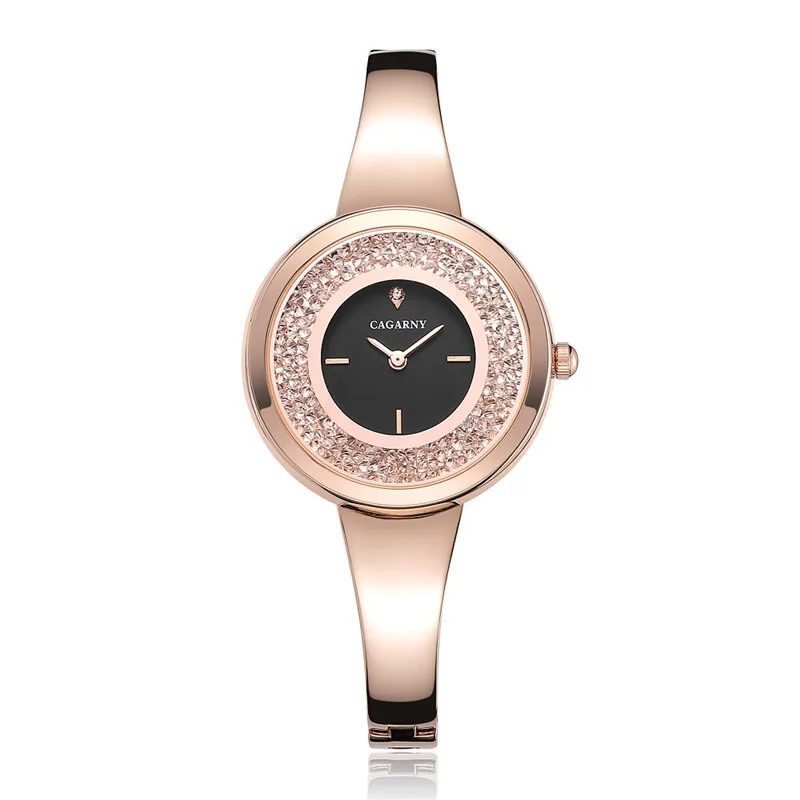 

Cagarny Golden Rhinestones Quartz Women Watches Steel Strip 36 Mm Ladies Bracelet Watch Gift Clock Mujer Reloje Relogio Feminino