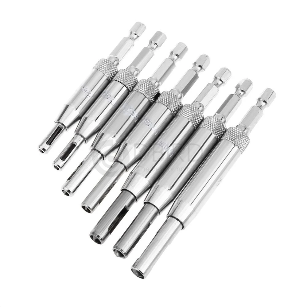 

4pcs Self Centering Hinge Twist Drill Bits Window Doors Screw Hole Saw Woodworking Tools 5/64" 7/64" 9/64" 11/64" Sliver