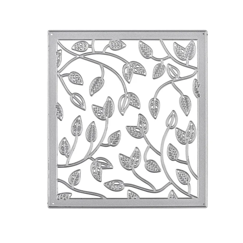 

YaMinSanNiO Background Dies Leaf Frame Metal Cutting Dies New 2019 Scrapbooking Card Making Album Embossing Craft Die Cut