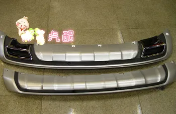 

for Kia Sportage R 2010 - 2014 ABS run front and rear guard plate rear guard plate bumper Car styling