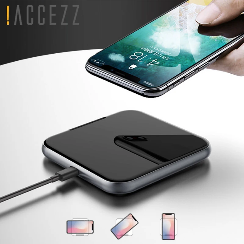 

!ACCEZZ 2 in 1 Phone Stand Charger 7.5W Fast Qi Wireless Charging For iPhone X 8 Plus 10W Charge For Samsung S8 S9 5W For LG G6