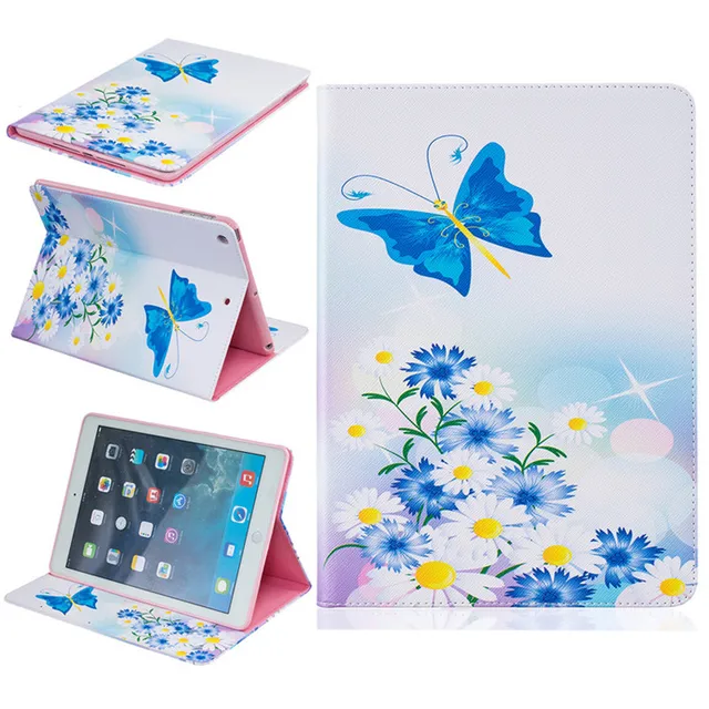 For Apple iPad Air Case Beautiful Cute Print Cover For iPad 5 Stand PU