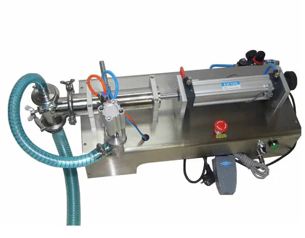 Настольный пневматический жидкостный наполнитель, машина для розлива минеральной воды 100-1000 мл