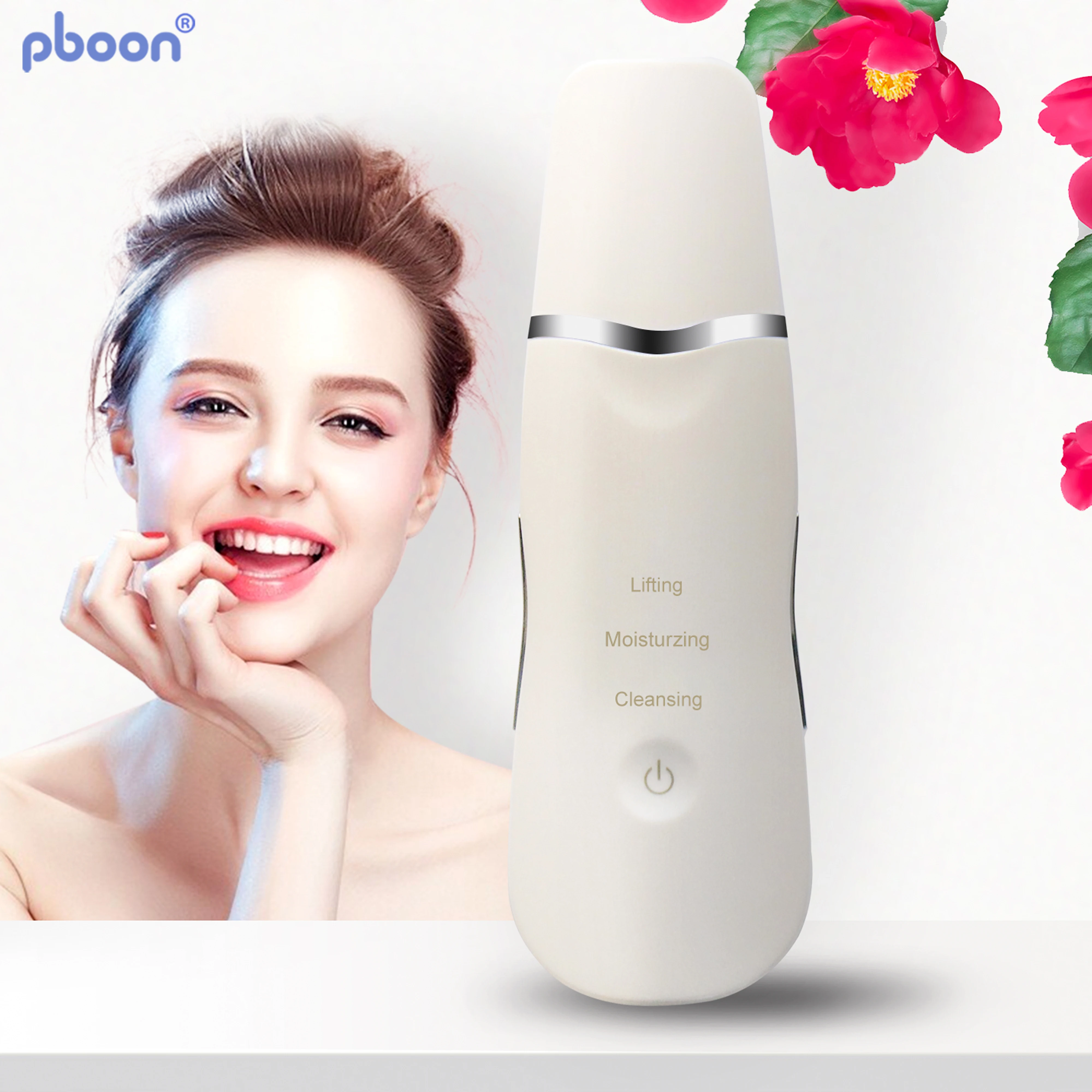 

Face Skin Ultrasonic Scrubber Cleansing Old Skin Removal Blackhead Deep Facial Moisturizing Exfoliating Pore Tools