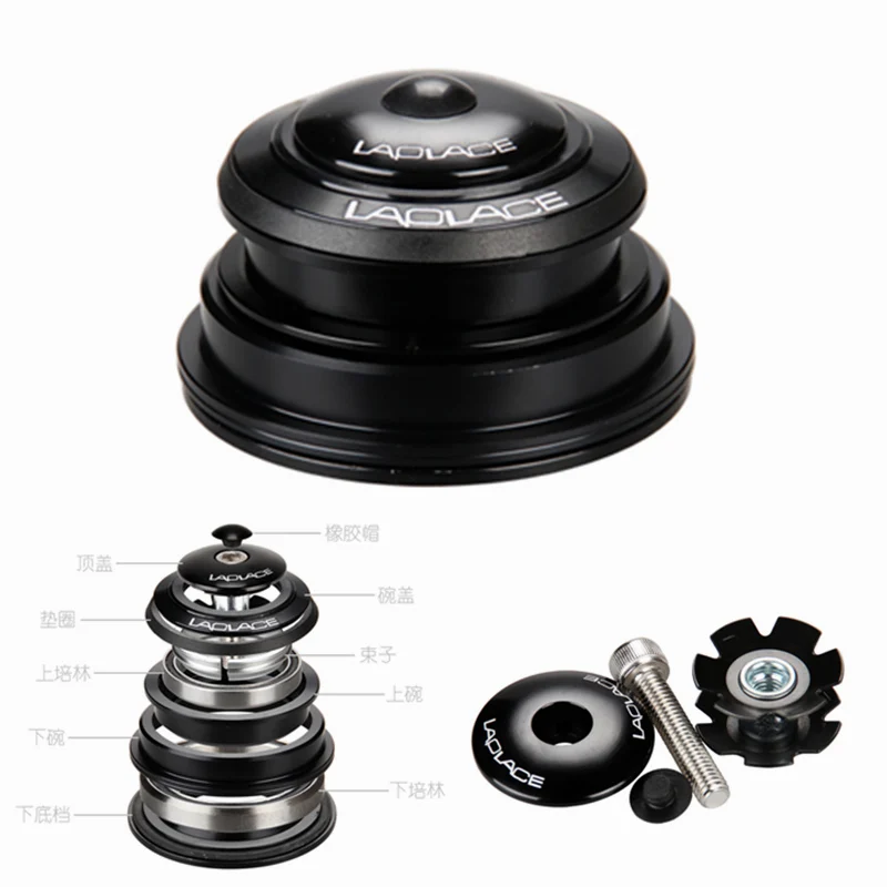 Free Shipping 1-1/8"-1.5'' Bicycle Cycling 44mm Conical Bowl Set Taper Headset for MTB Road Bike Head Parts Outer Cone 55 mm | Спорт