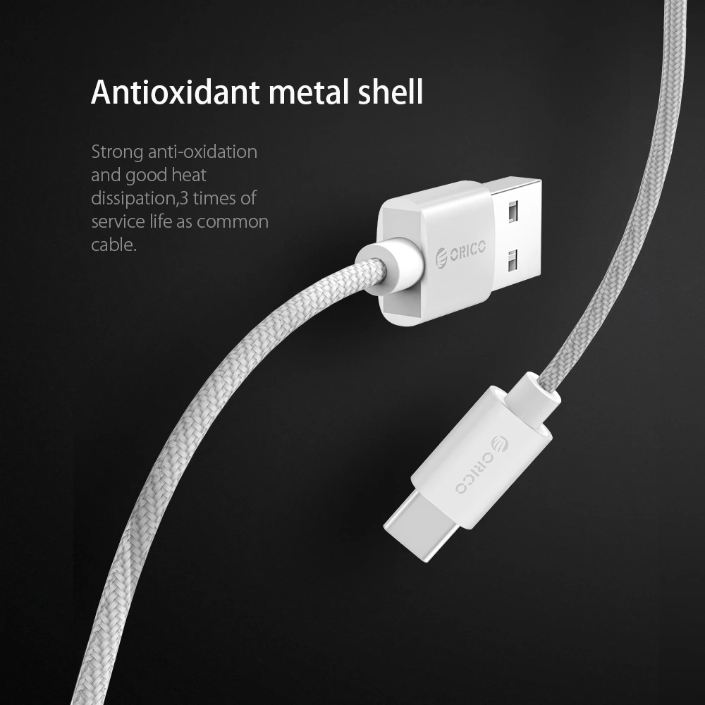 Нейлоновый usb кабель ORICO type C Кабели c для xiaomi mi5 Oneplus LG Nexus 5x huawei samsung letv провод|cable