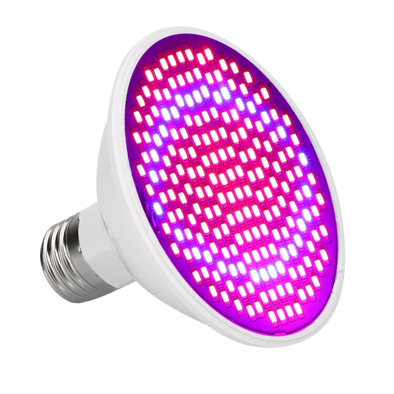 Yabstrip 200Leds Plant Flower Grow Light E27 Bulb Lamp Set Desk Clip Holder for plants seeding Veg Indoor Greenhouse hydroponics