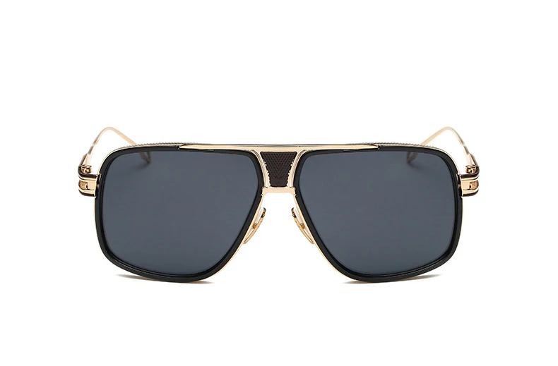 Солнцезащитные очки в стиле стимпанк для мужчин и женщин, Винтажные Солнцезащитные очки большого размера для мужчин, прозрачные солнцезащитные очки Oculos 6615